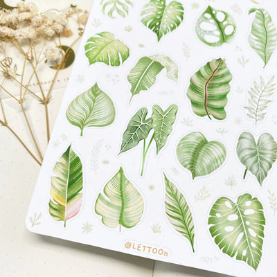 Tropical Leaves | Klistremerker