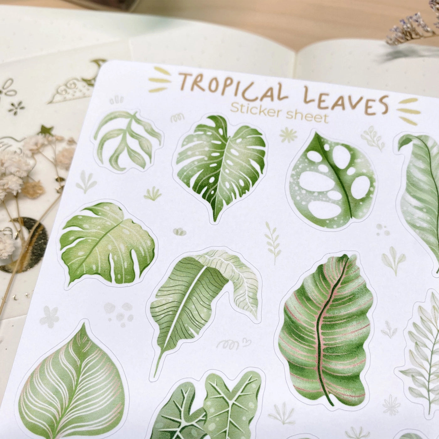 Tropical Leaves | Klistremerker