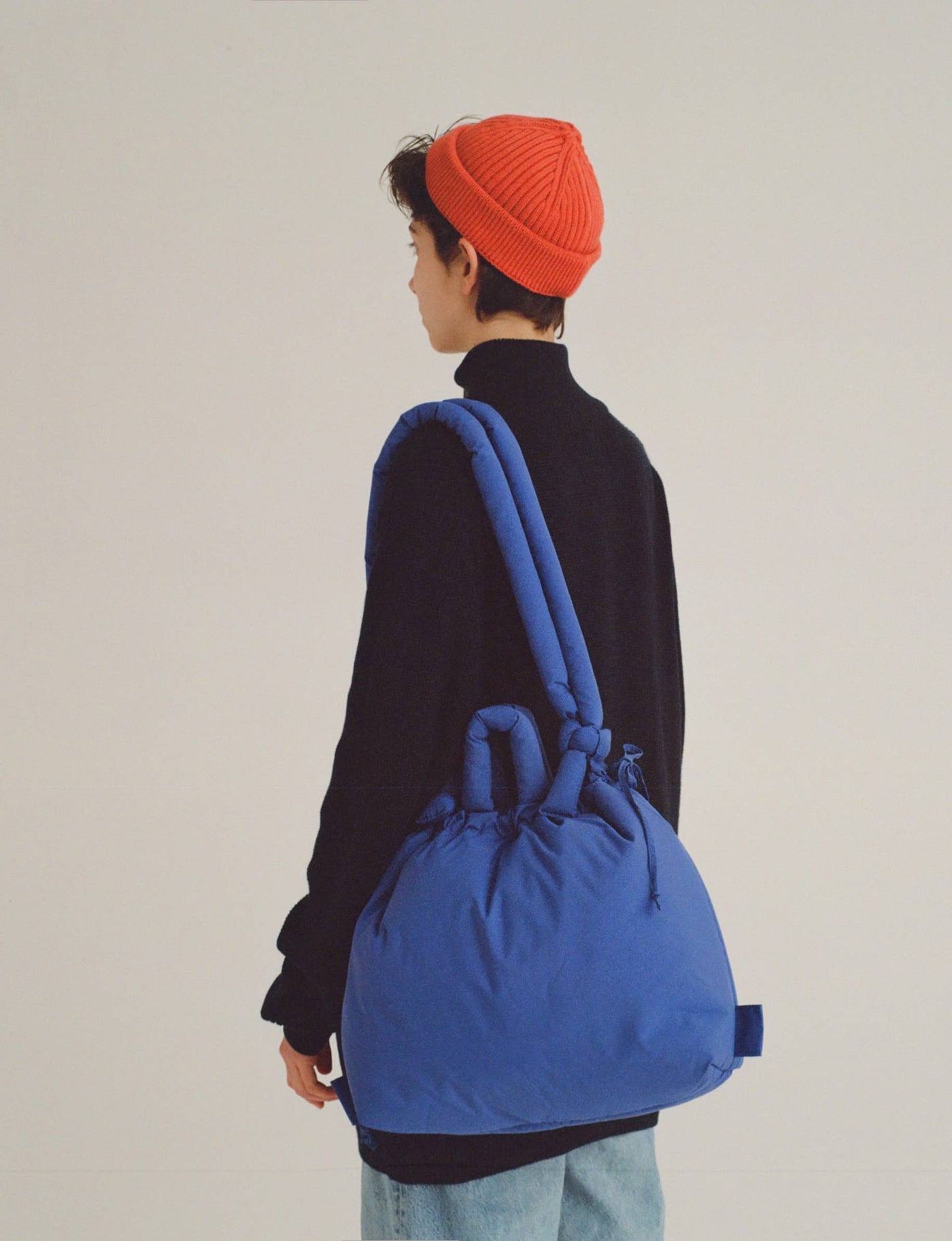 Ona Soft Bag: Cotton cobalt blue