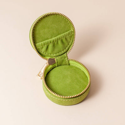 Mini Travel Jewellery Case - Grønn