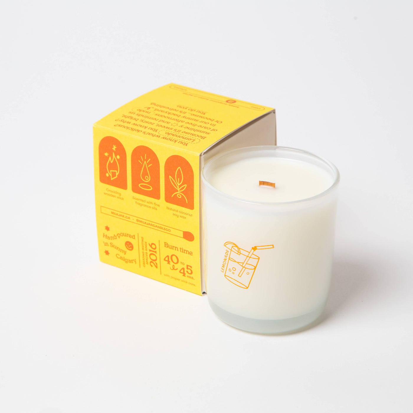 Lemonade - Coconut, Lime & Pine - Coconut Soy Candle