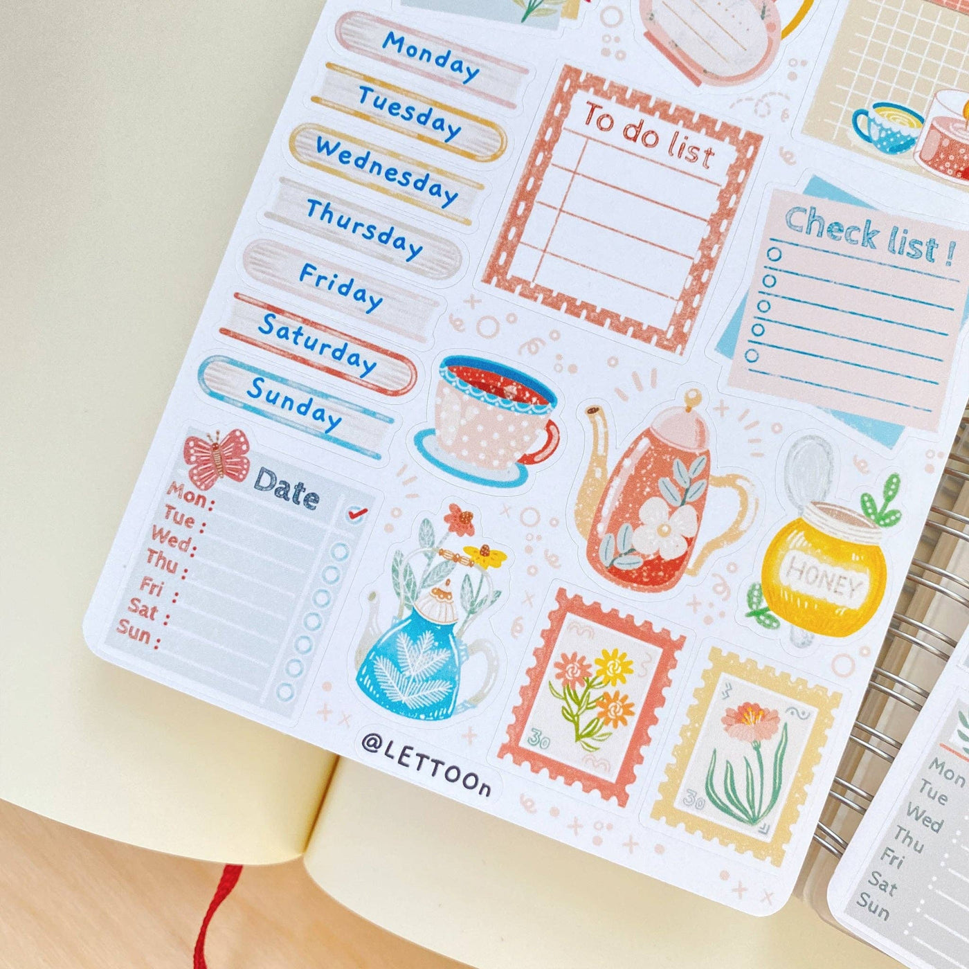 Tea set - Bullet Journal Essentials | Klistremerker