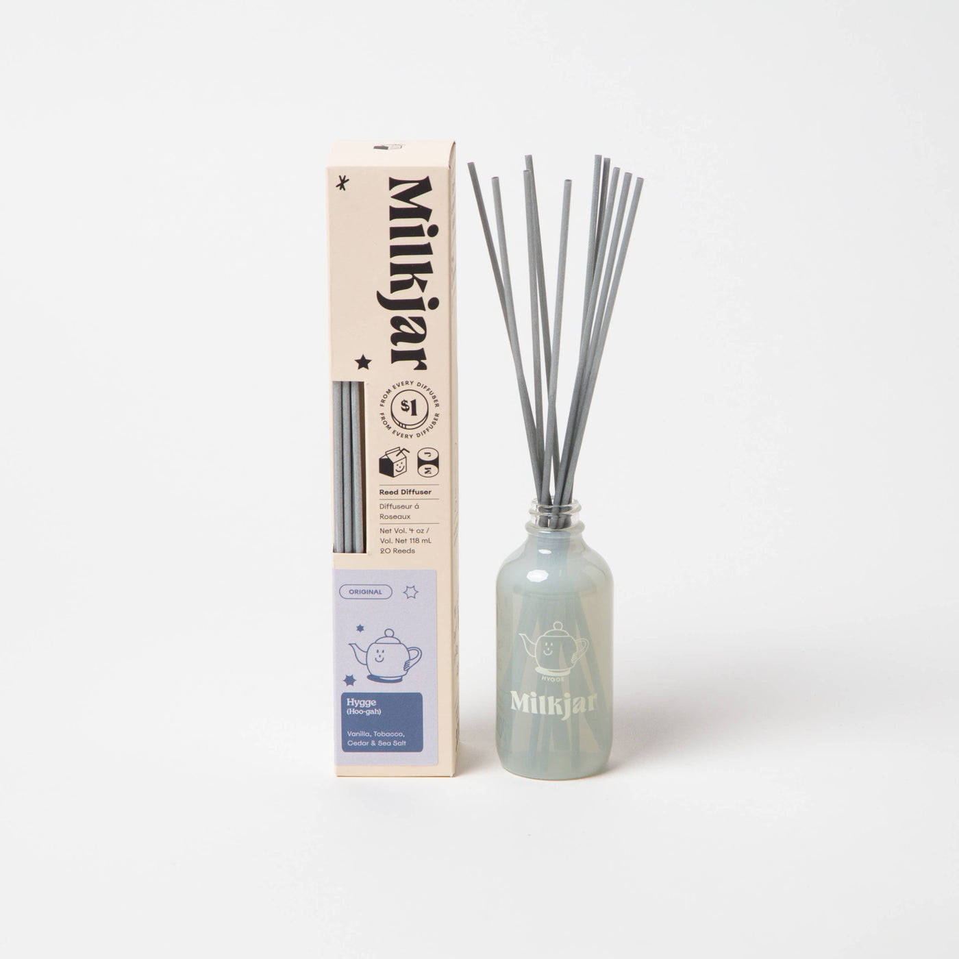 Hygge - Vanilla, Tobacco & Sea Salt - 4 oz Reed Diffuser