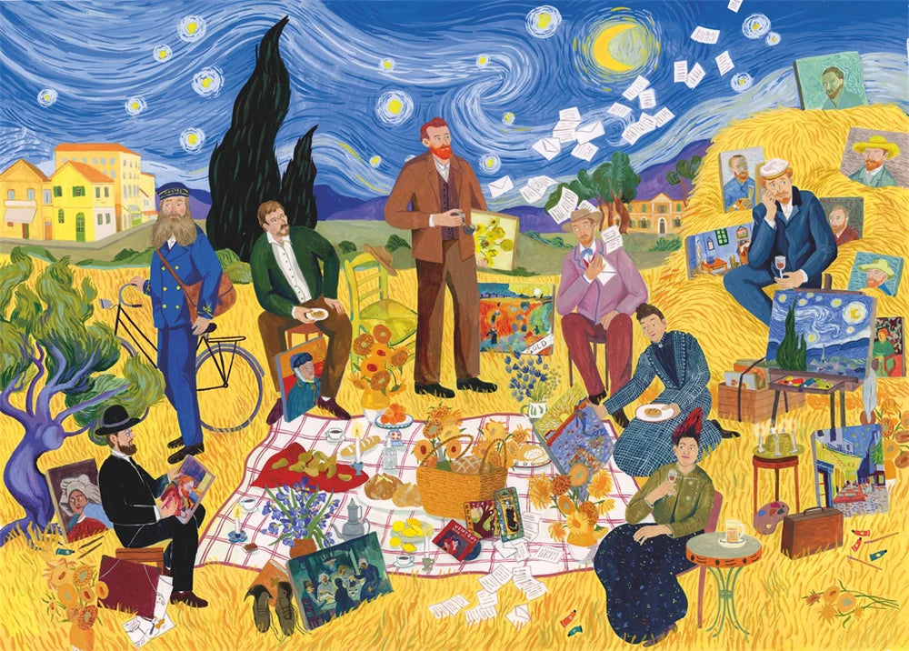 Dinner with Van Gogh - Puslespill med 1.000 brikker