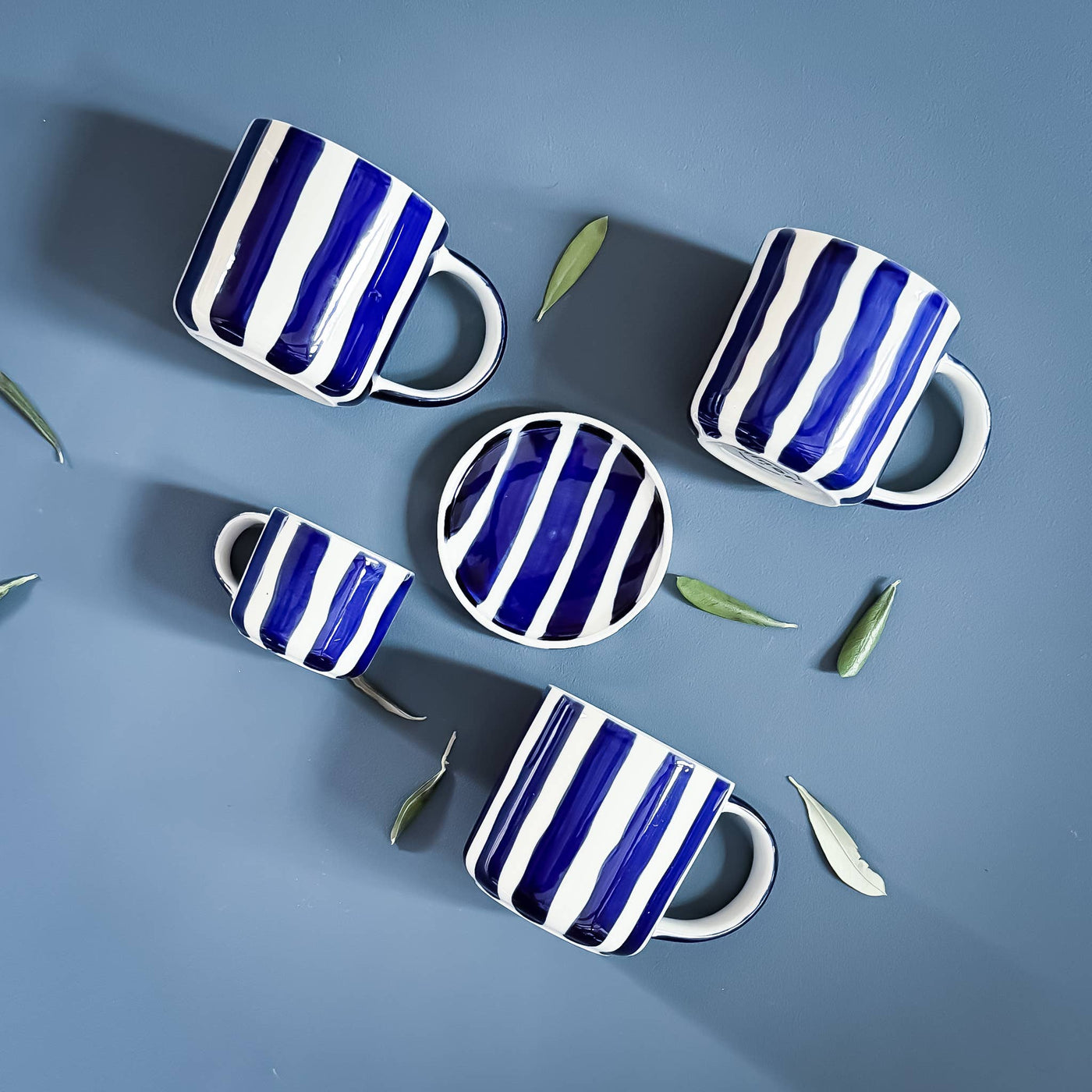 Stripes Kopp - mare blue