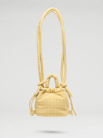 Micro Ona Soft Bag: Vichy yellow