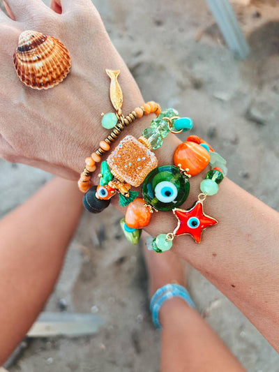 Bracelet with fish charm