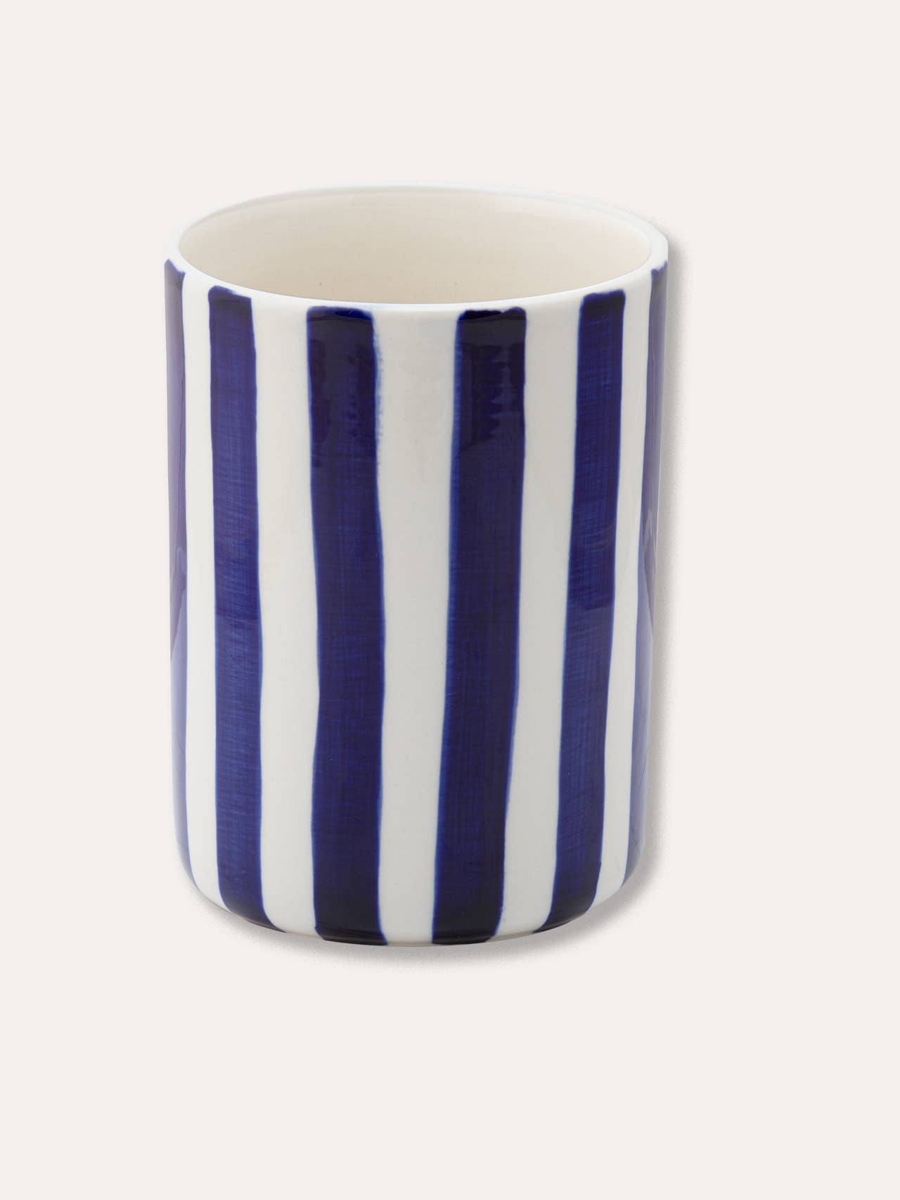 Stripes vase - mare blue