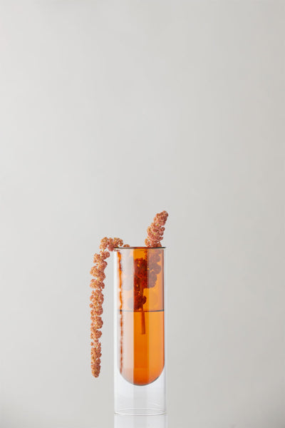 Flower Tube - Tall - Amber